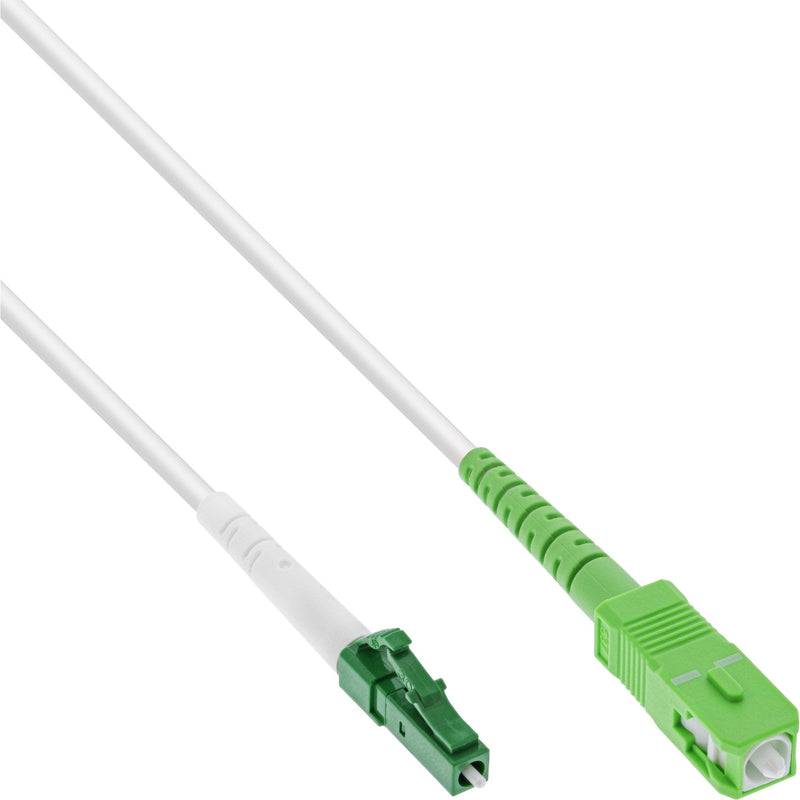 Inline Cable Símplex Fibre Optic , Ftth, Lc/Apc 8° a Sc/Apc 8°, 9/125 ?m, OS2, 40M