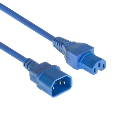 Microconnect PE1415B18 Cable Transmisión Blue 1,8M C14 Acoplador C15 Acoplador — image 1