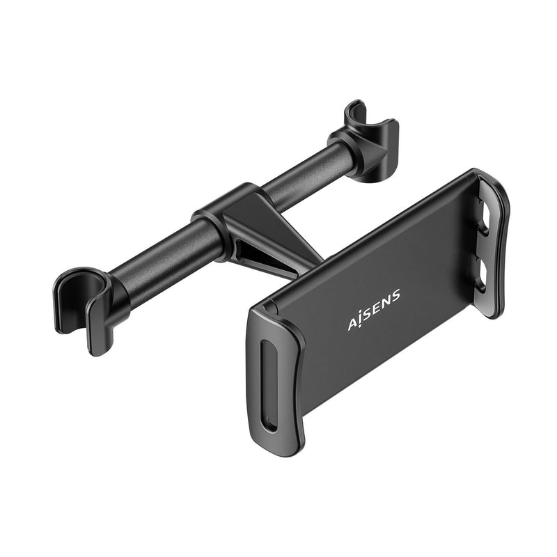 Aisens Stand Car Adjustable (1 Pivot Reposacabezas Phone / Tablet, Black