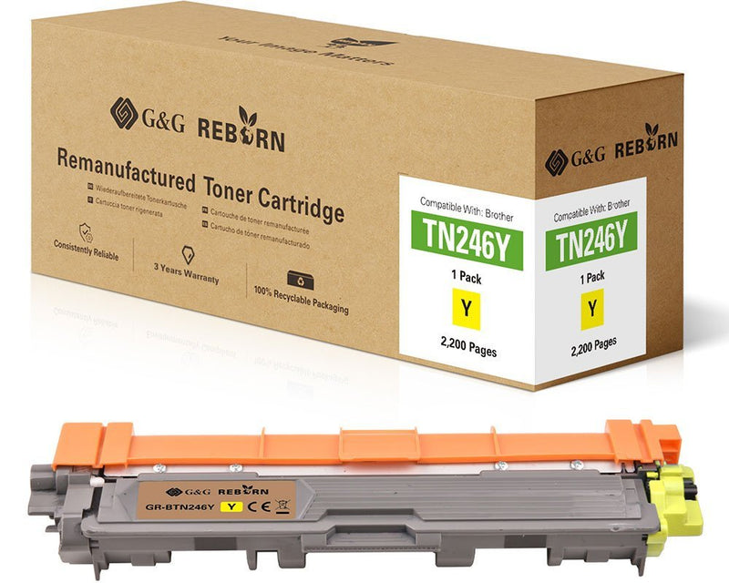 G&g Reborn-toner Compatible With Brother TN-246Y