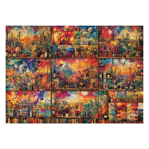 Schmidt Spiele Momento Agradable: Viajar With Books And Vino, Rompecabezas 2000 Pieces 59745 — image 1