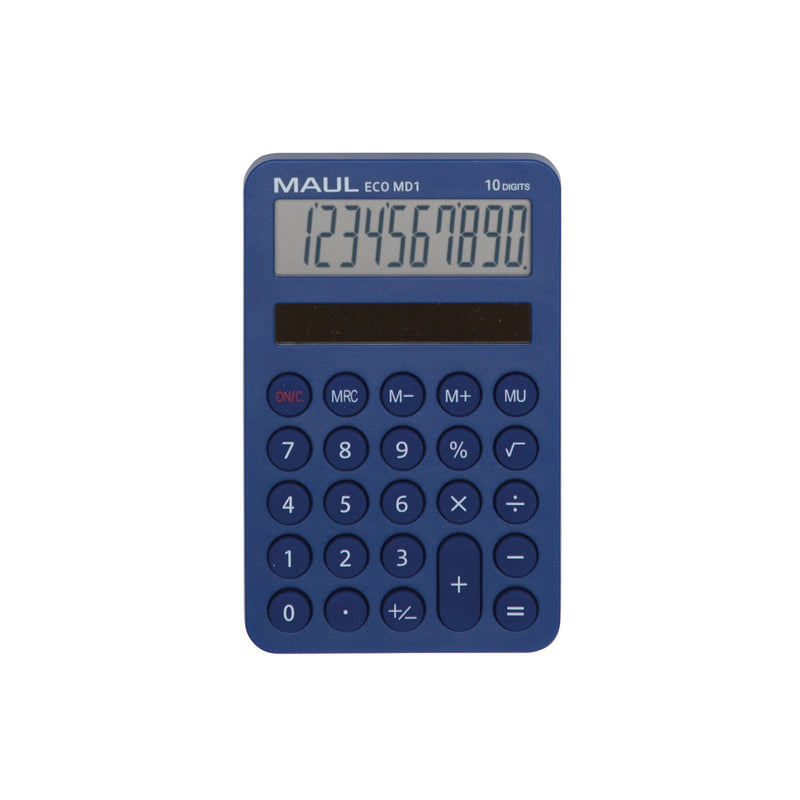 Maul Calculator Eco Md 1 Calculator Solar With 10 Dígitos And 5 Funciones Calculator Bolsillo Plastic 60% Reci