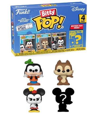Blister 4 Figuras Bitty Pop Disney Goofy — image 1