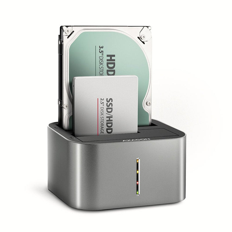 Axagon Adsa-dc USB 3.2 GEN1 - 2X SATA 6G Clone Dual HDD Dock Mation Asmedia
