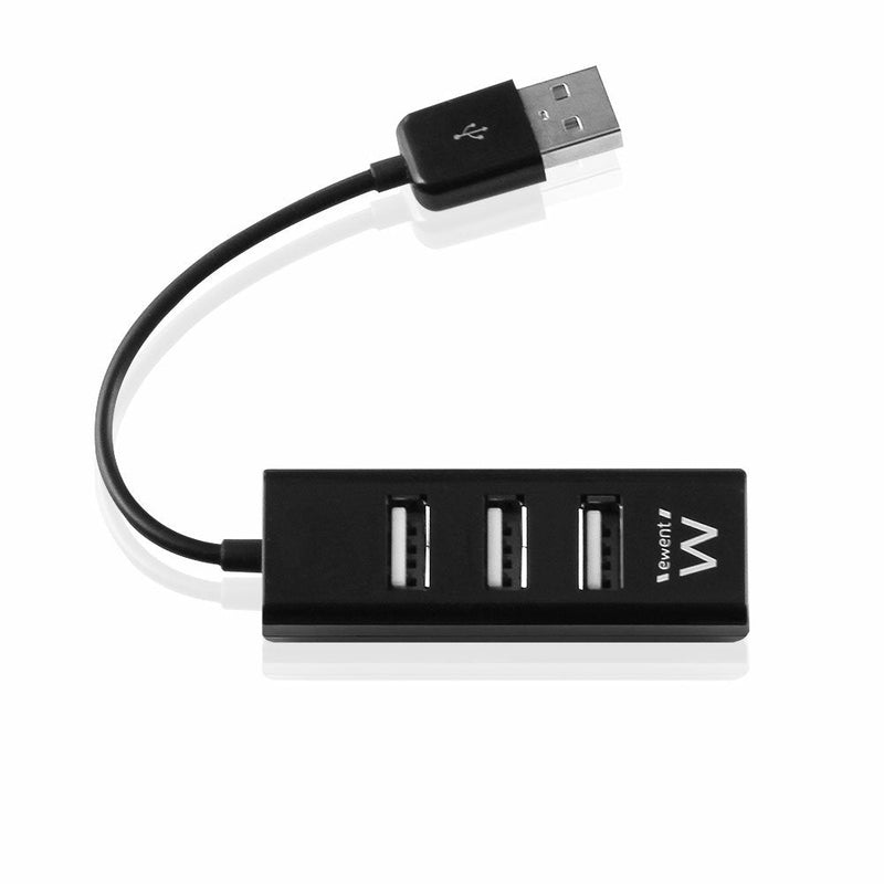 Ewent Hub EW1123 4 Ports USB 2.0 Colour Black