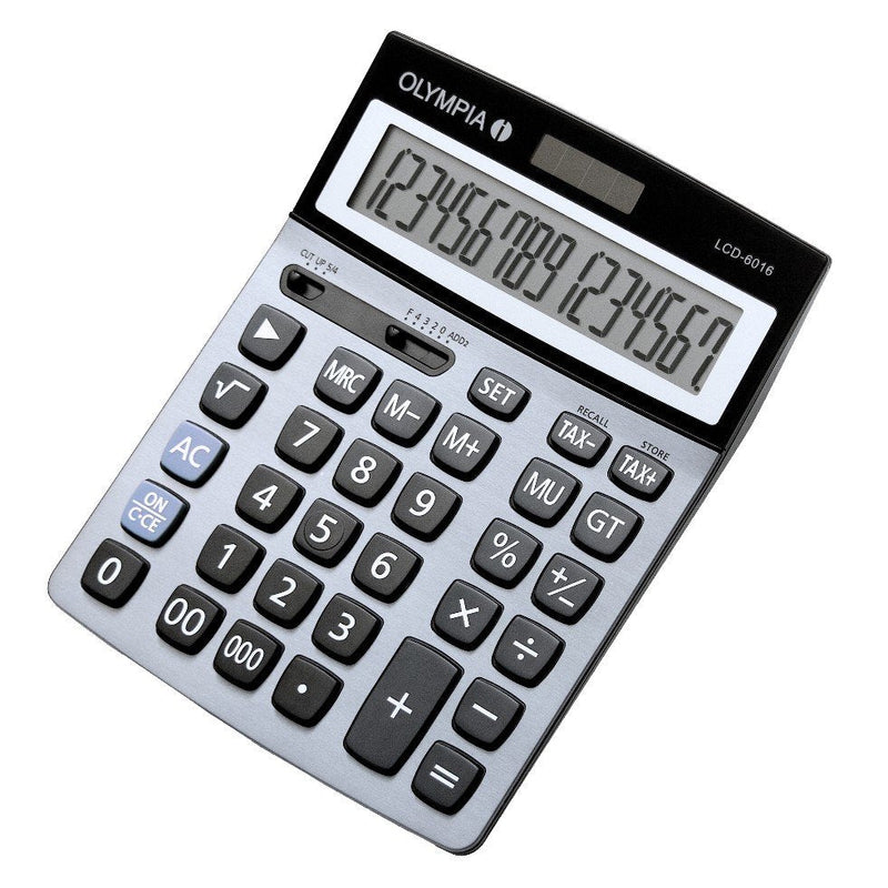 Olympia Calculator Bolsillo LCD-6016 Silver