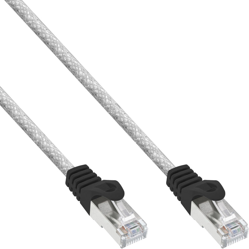 Inline Network Cable Sf/UTP CAT.5E Transparent 0,25M