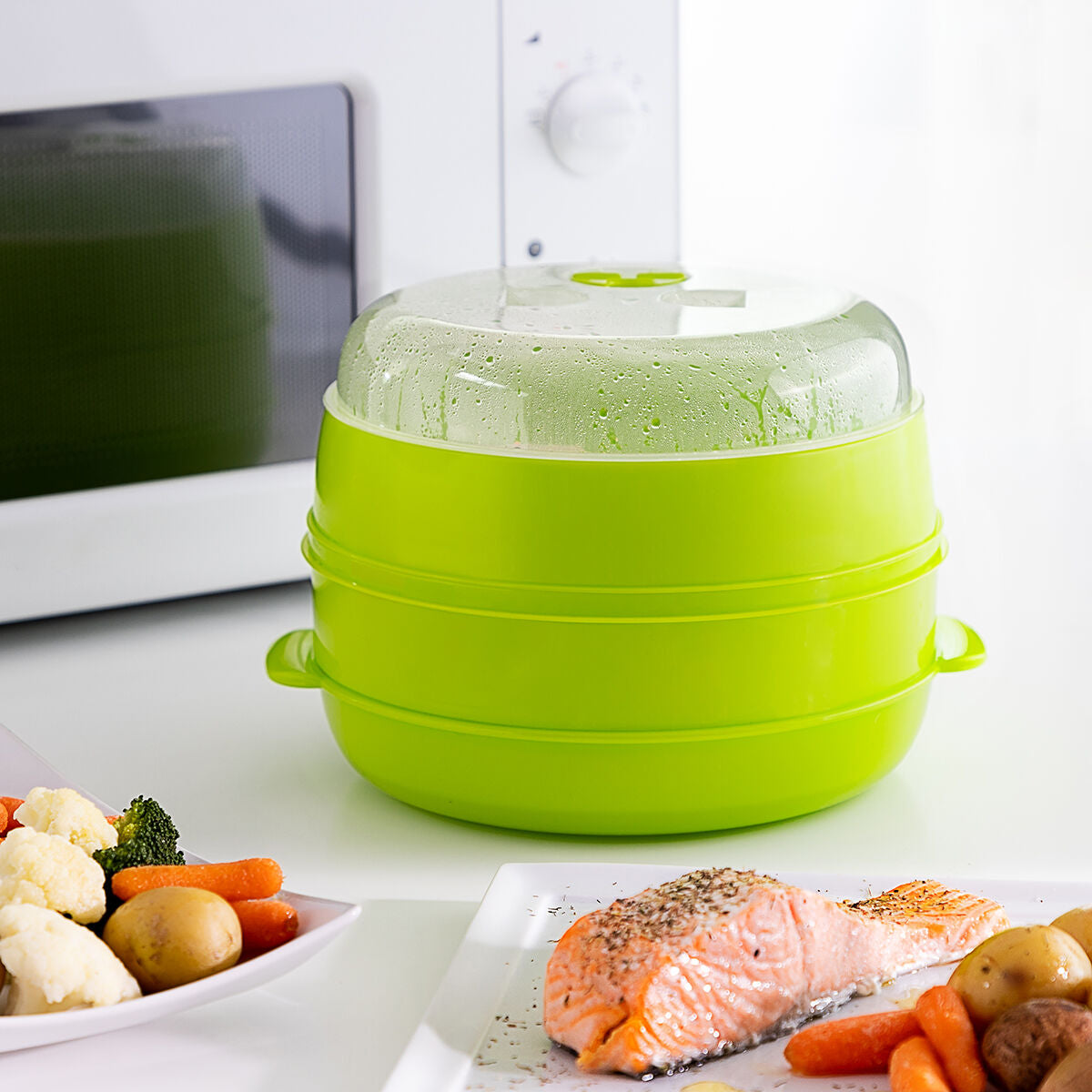 Innovagoods Microwave Double Steamer Codowave Innovagoods