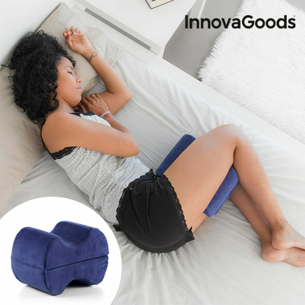 Ergonomic Pillow for Knees and Legs Jewel Bedding - Legs & Column Duo Pillow InnovaGoods IG113737 (Refurbished A)