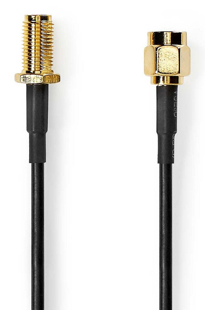 Nedis Cable Antenna Sma-conector Male Sma-conector Female Chapado Oro 50 Ohm Individualmente Geschirmt 1.00M R