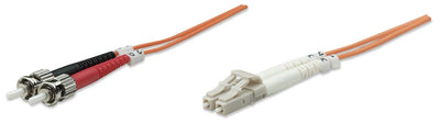 Intellinet 2M Lc/St Cable Fibre Optic OM1 Orange — image 1