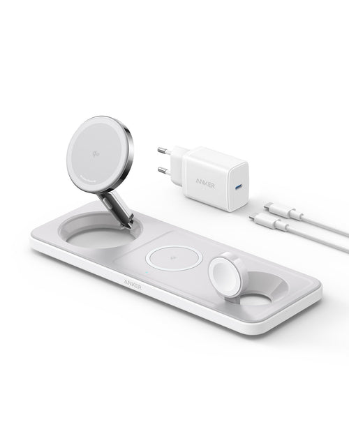 Anker Charger Maggo Magnetic Wireless Charger (15W 3-IN-1 Pad White) — image 1
