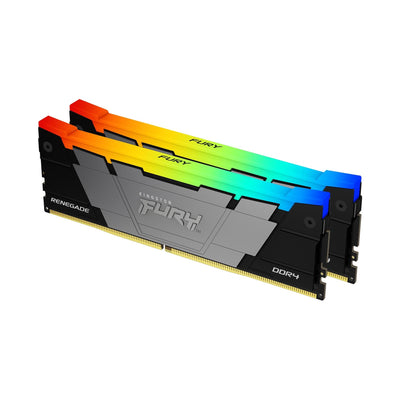 Kingston Memory Fury DIMM DDR4 64GB 3600 (2X 32GB) Kit Dual, RAM Black KF436C18RB2AK2/64, Renegade Rgb, Intel  — image 1