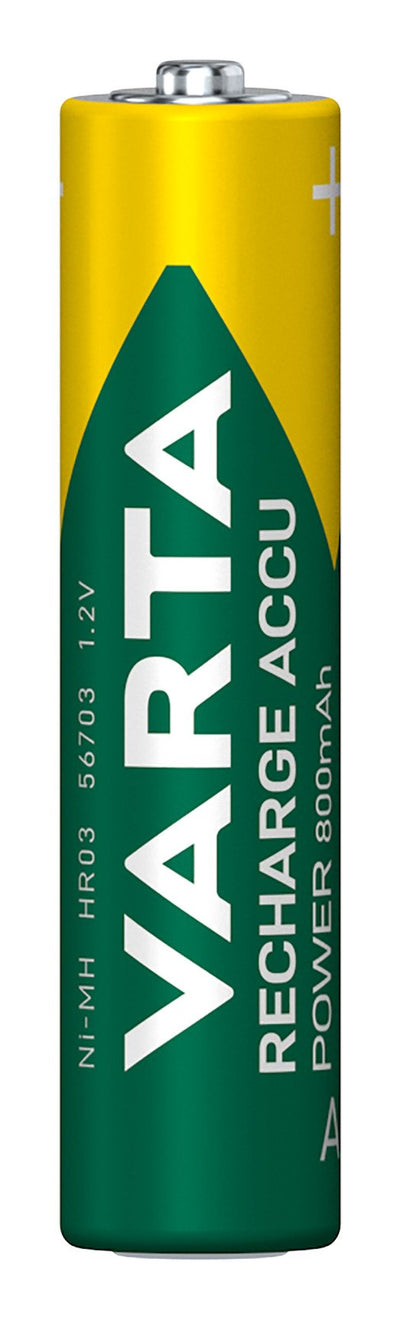 Varta 1X2 Batteries Recergables Aaa READY2USE Nimh 800MAH Micro — image 1