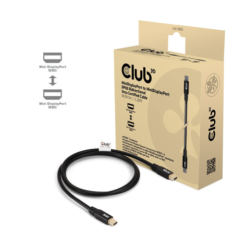 CLUB3D Cable Minidp 2.1 - Minidp 2.1 1M 10K60HZ M Retail — image 1