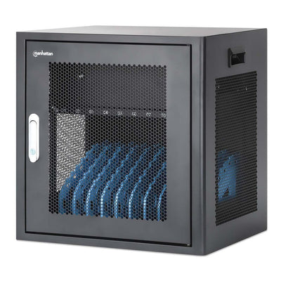 Manhattan Laptop Charging Cabinet Desktop Via AC Adapter (eu) 10-BAY, Install Device's AC Adapter (power Cable — image 1