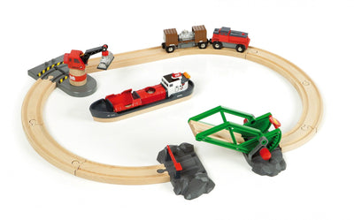 Brio World Set Of Port Contenedores Mundo, Ferrocarril 33061 — image 1