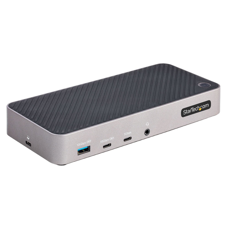 StarTech.com USB-C Triple Monitor Docking Station - HDMI/DP Triple 4K USB-C Dock - 5x USB Hub - GbE - 100W Pd