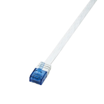Logilink Flachpatchkabel RJ45 U/UTP CAT.6 10.00M White — image 1