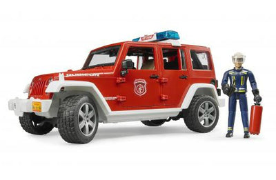 Bruder Jeep Wrangler Unlimitedrubicon Bomberos With Muñeco 02528 — image 1