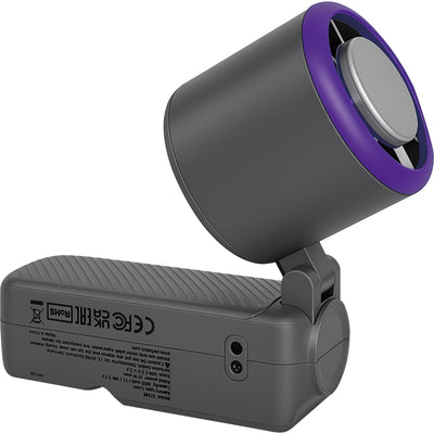Verbatim Cool 'n' Go Ice Touch Pro Handheld Fan Purple Grey — image 1