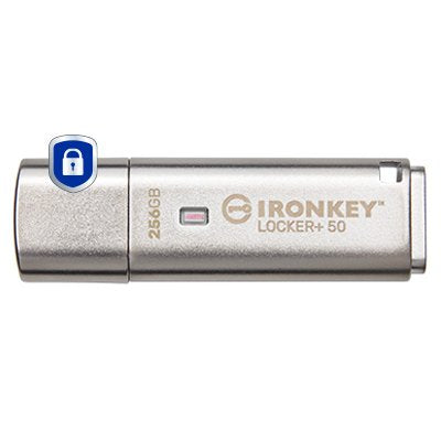 Kingston USB Flash Drive Ironkey Locker + 50 256GB USB 3.0 IKLP50/256GB — image 1