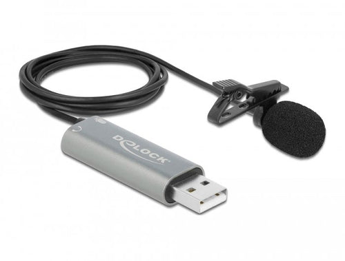 USB Krawatten Lavalier Microphone Omnidirektional 24 Bit 192KHZ With Clip And 3,5MM Stereoklinken-auriculares  — image 1