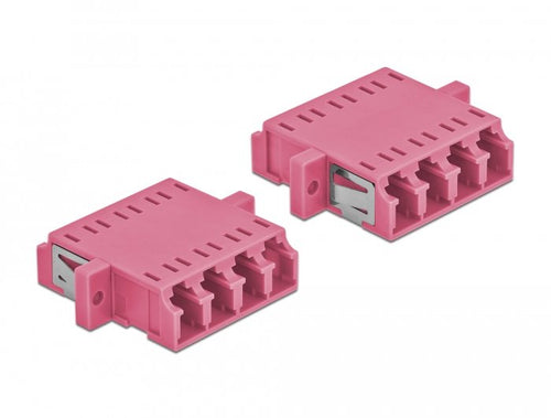 Lwl Empalme Lc Quad Connector Female a Lc Quad Connector Female Multimode 2 Units Violet — image 1