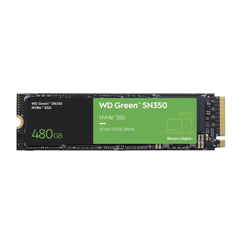 Western Digital Drive SSD Green SSD 480GB NVMe M.2PCIEINT GEN3 X2 3Y Warranty SN350