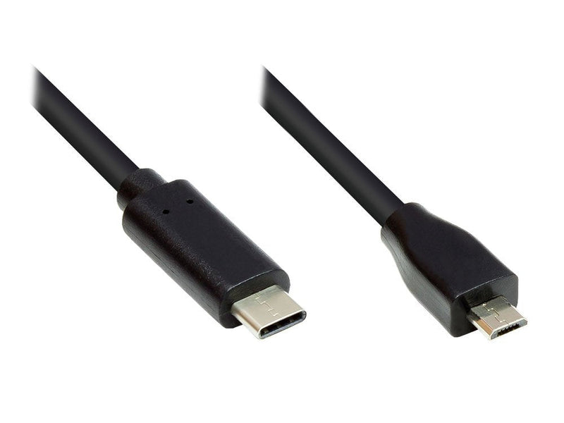 Cable Alcasa GC-M0122 USB 1M USB 2.0 USB C Micro-usb B Black