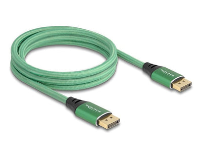 Delock 80630 Cable DisplayPort 16K 60 HZ 2M Metal Green — image 1