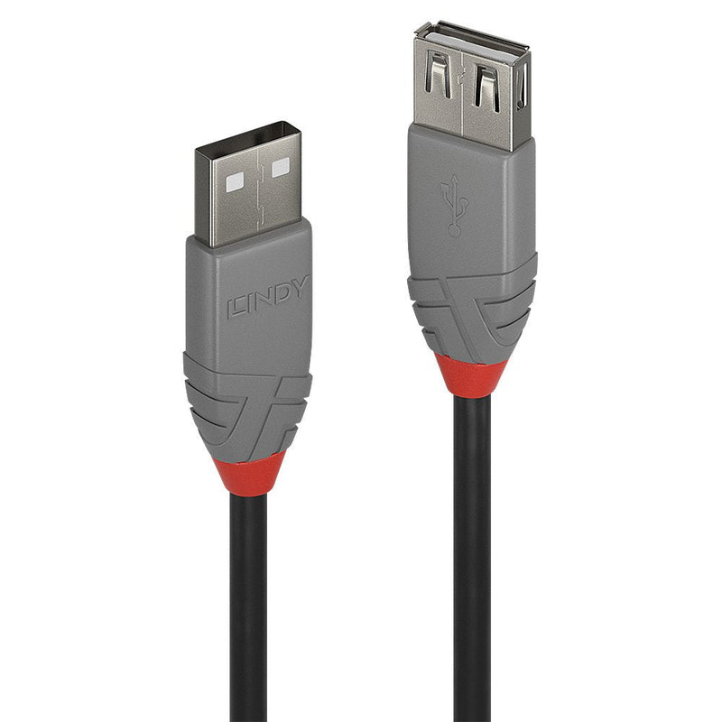 Lindy USB 2.0 Extension Typ a/a Anthra M/F 0.2M Line