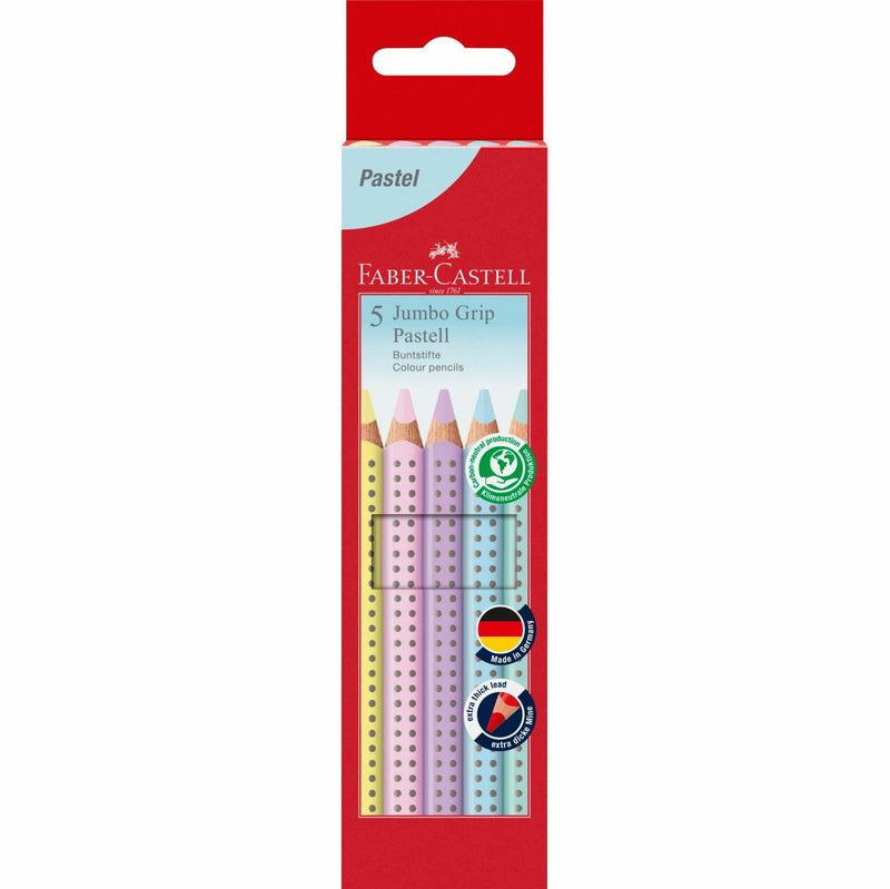 Faber-castell Pencil Colour Jumbo Grip Pastell 5ER Case