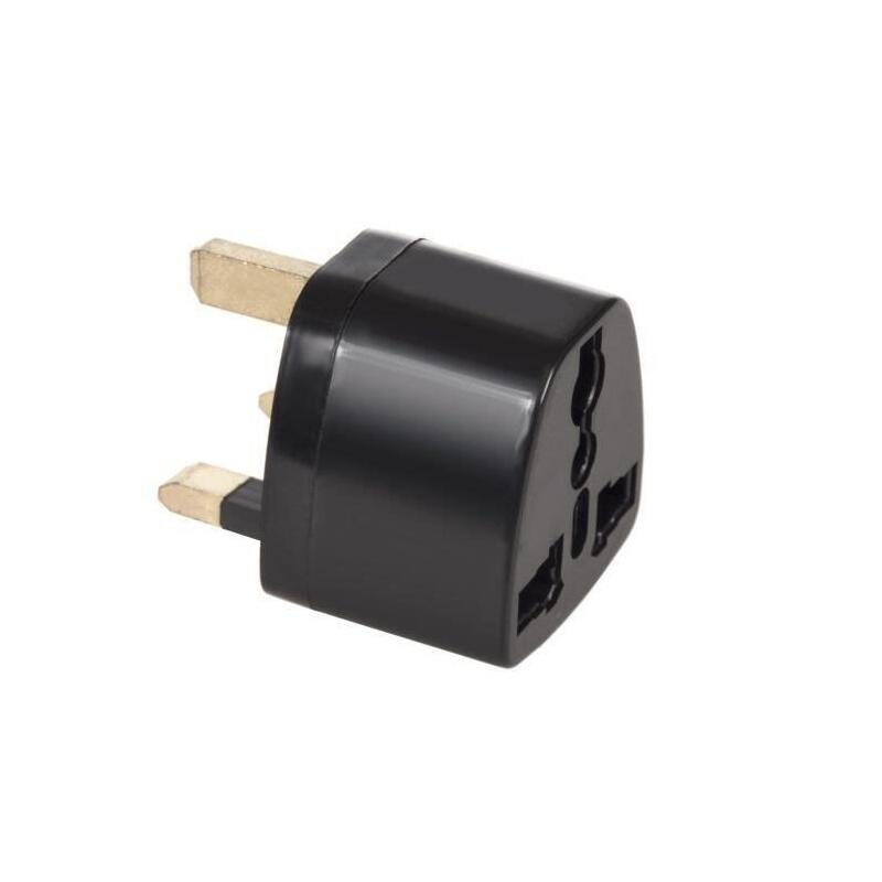 Adapter Socket Eu Connector Uk MCE154 Black
