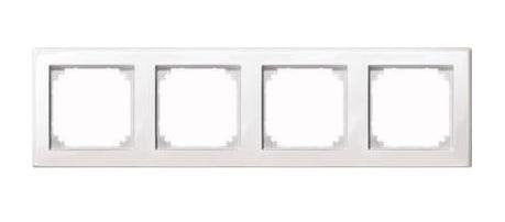 Merten 4-VÍAS Sockets Power Frame White 29.4 X 8.1CM