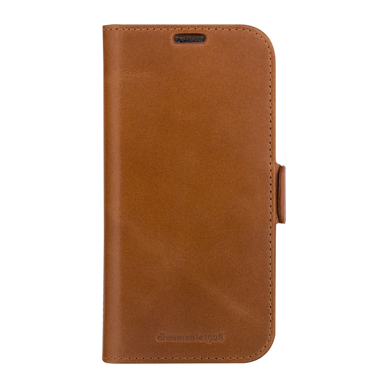 DBRAMANTE1928 Copenhagen Case With Cover Phone Mobile Phone Leather Grano Entero Brown Apple Iphone 15