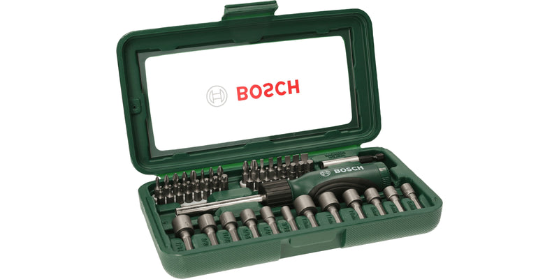 Bosch Screwdriver Manual Schraubendreher Set 46TLG, Bit-satz 2607019504