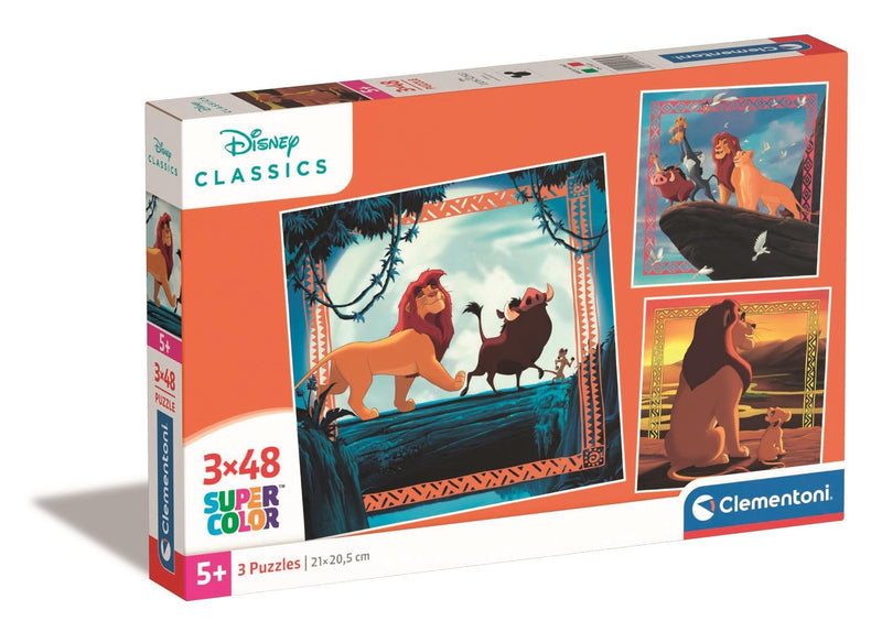 Puzzle Rey Leon Disney 3X48PZS