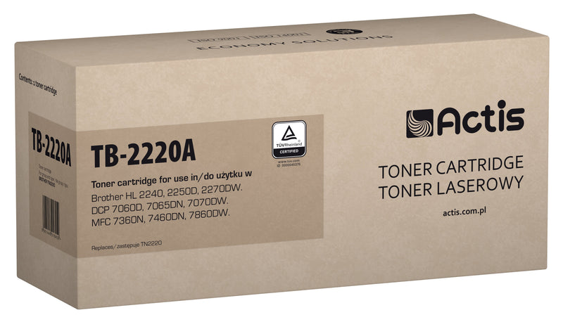 Actis Toner Compatible Brother TN-2220 - Standard - 2600 Páginas - Black
