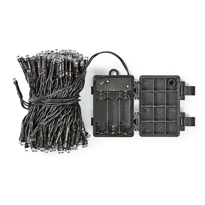 Garland a Batteries Multifuncion 48 Leds Cable Black Light White Calido 4M — image 1