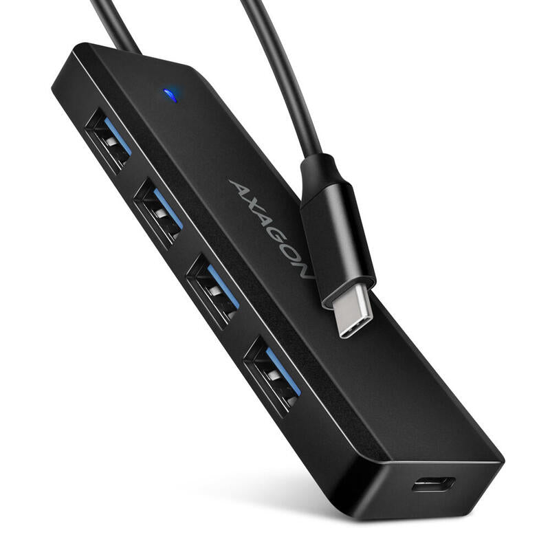 Axagon HUE-C1C Hub Interfaz USB 3.2 Gen 1 (3.1 Gen 1) Type-c 5000 Mbit/S Black