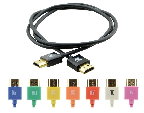 Kramer Cable HDMI Flexible High Speed With Ethernet Ultra Flat Colour Black (c-hm/Hm/Pico/BK-10)