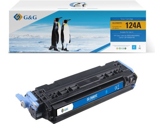G&g Toner Compatible With HP 124A/ Q6001A/ Canon 707C