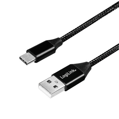 Logilink CU0140 USB Cable 1M 2.0 USB C USB a Black — image 1