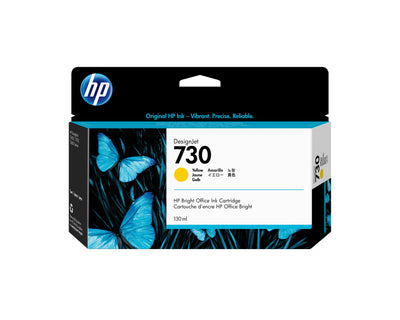 HP Genuine Ink 730 130ML Yellow Genuine Designjet T1700, T1700 Postscript, T1700DR, T1700DR Postscript — image 1
