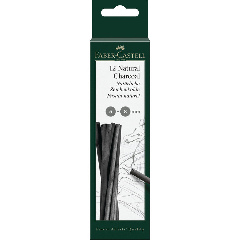 Faber-castell Zeichenkohle Natural Pitt 5-8MM In Bk