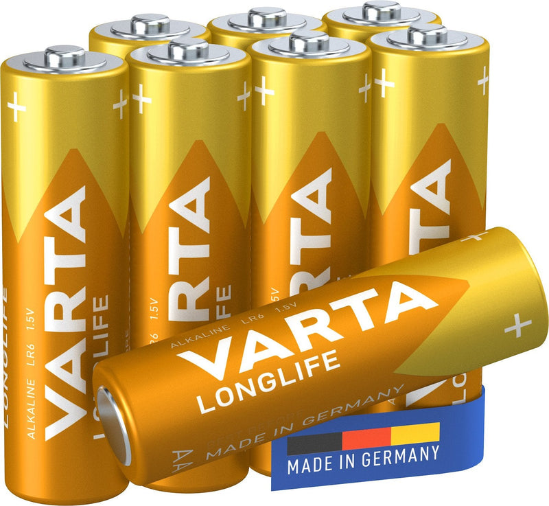 Varta Battery Longlife Mignon, Aa, LR06, 1.5V BLISTER*8