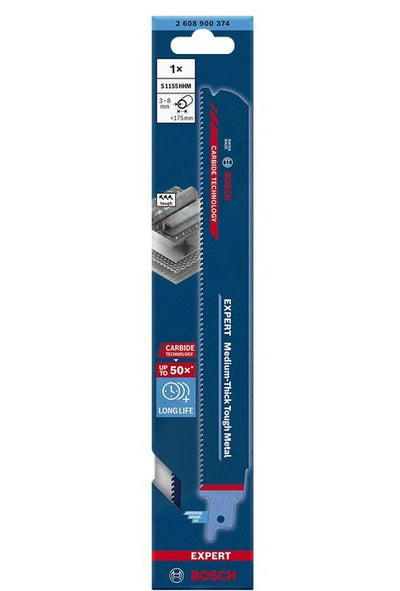 Bosch Hoja Saw Sable Expert 'thick Tough Metal S 1155 Chc, 10 Units Length 225MM) — image 1
