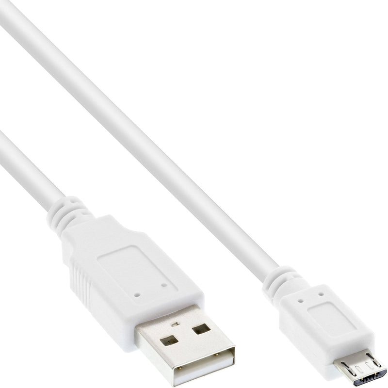 Inline Micro USB 2.0 USB Cable Type a Micro-b Male White 5M