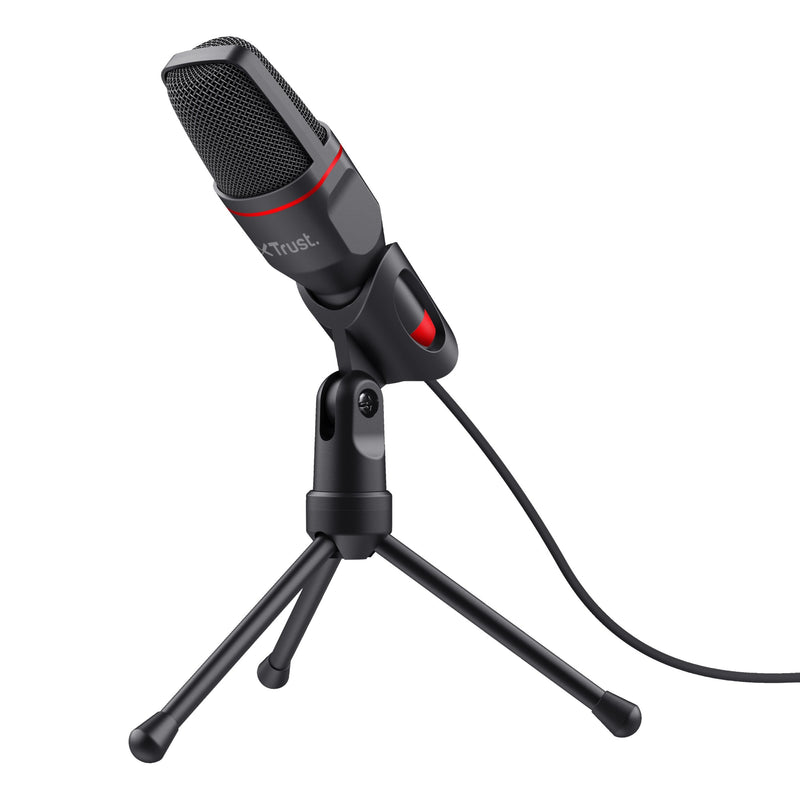 Trust Microphone Gaming Gxt 212 Mico Omnidirectional Tripod Jack 3.5MM Adapter USB Cable 180CM